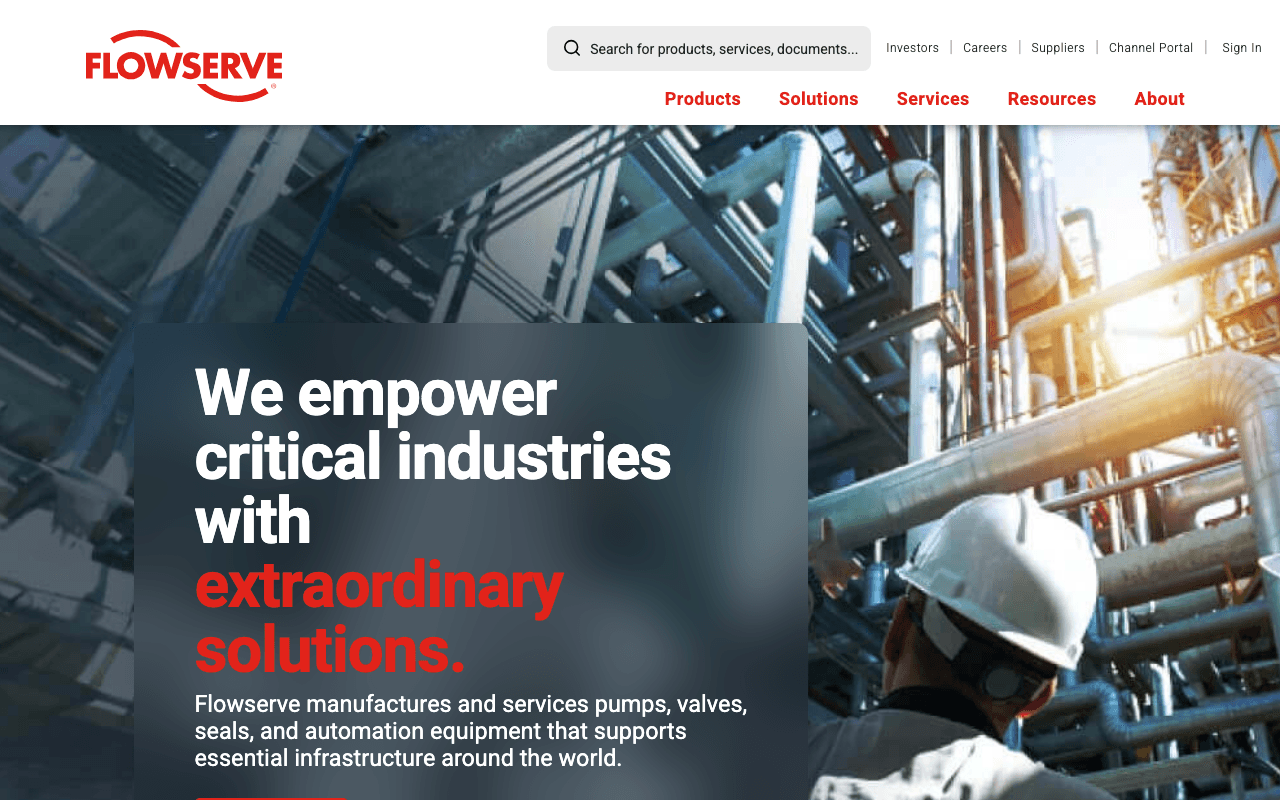 Flowserve — Fabrication de pompes hydrauliques industrielles, Le Mans